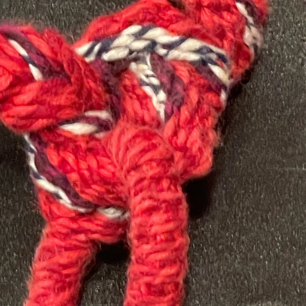 Women's Thick Crochet Knit Colorful Barrel Crossbody Bag - Picture 16 of 16